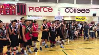 LBCC Men's Volleyball 2016 State Championship awards ceremony