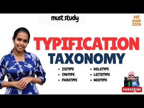Typification & its types || Holotype| Syntype| Paratype| Isotype| Lectotype||#plantsapiens