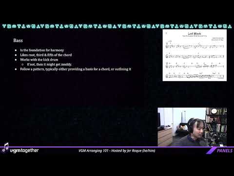 vgmtogether 2022: Day 1 - VGM Arranging 101