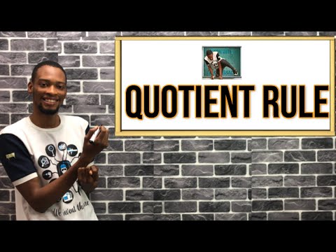 Quotient Rule | Explanations And Calculations