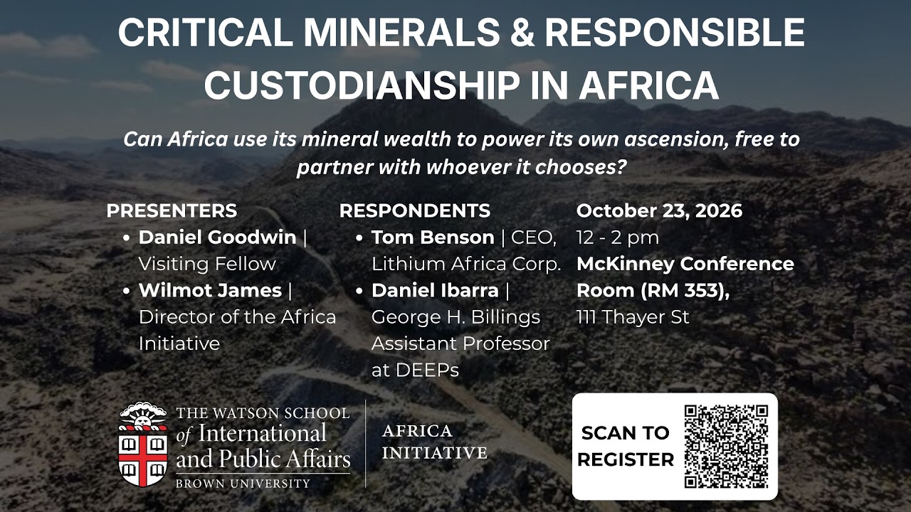 Critical Minerals & Responsible Custodianship in Africa