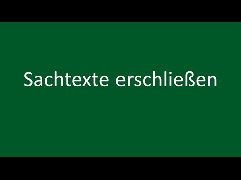 03/10 Sachtexte erschließen