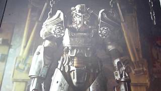 Hanging Power Armor, Matt and Weathered Finish