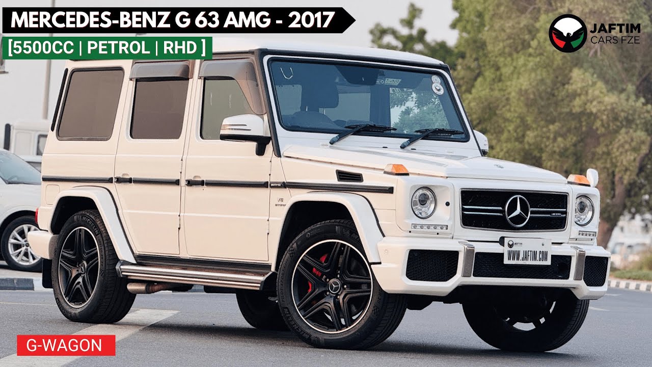 Mercedes-Benz G 63 AMG 2017 LUXURY G-WAGON | (V8 BITURBO POWER | RHD | SUNROOF + CARGO DRAWER | WHITE EDITION video