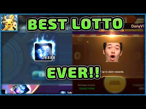BEST LOTTO EVER! Over 400k Diamonds 💎 - Pokeland Legends