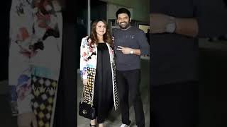 Aww.. Kapil Sharma gives a kiss to wifey Ginni Chatrath 😍♥️ #kapilsharma #filmygyan