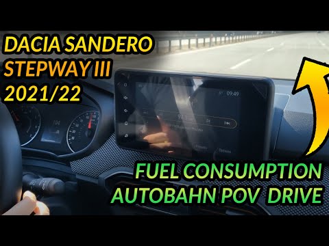 ⛽Dacia Sandero Stepway III 2021/22 1.0 TCe ECO-G Fuel Consumption | Autobahn/Highway POV Test Drive