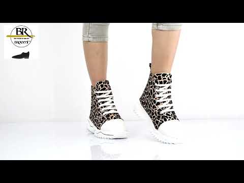 Green women velvet dotted high top casual shoes, size( uk / ...