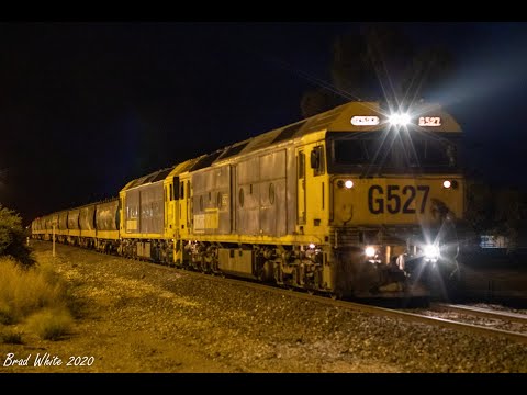 First PN Broad Gauge Grain in nearly a year: G527 and G525 depart Maryborough on 9157- 11/2/20