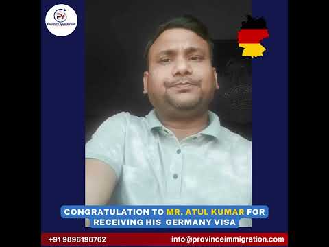 Mr. Atul Kumar (From Haryana, India to Germany A memorable journey  for Mr. Atul Kumar on successfully recieving Germany Opportunity Card)