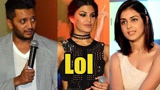 LOL! When A Reporter Addressed Jacqueline Fernandez As Riteish Deshmukh’s Wife Genelia