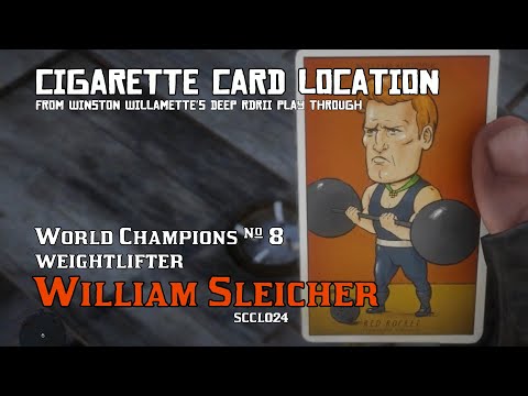 World Champions 8: Weightlifter - William Sleicher - Cigarette Card Location [RDRII]