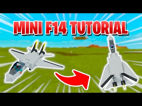 MINI F14 TOMCAT TUTORIAL in PLANE CRAZY ROBLOX *EASY*