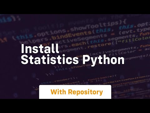 Install Statistics Python