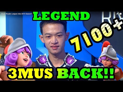 3 MUSKETEERS ARE BACK !!!  LEGEND  7100+ Gameplays - Clash Royale