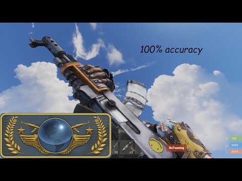 when a GLOBAL CSGO PLAYER gets 100% HIPFIRE ACCURACY on RUST
