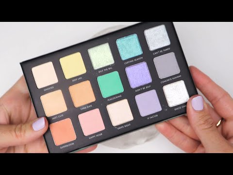 Slime Coloring with Makeup! Mixing Eyeshadow plette, Glitter into Clear Slime! Satisfying Slime ASMR