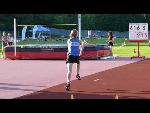 Filip Mrčić (CRO) 213 cm High Jump Meeting 1. Place Novo mesto 2021