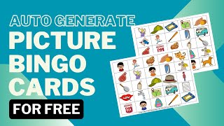 How to create engaging picture bingo cards for free using online tools!