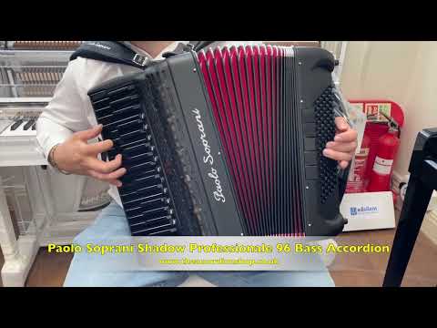 Paolo Soprani Shadow Professionale 96 Bass Accordion