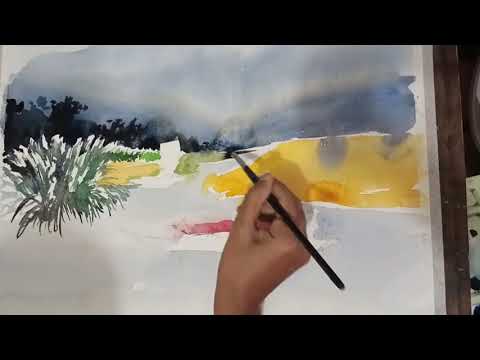 Demonstration of  Artist Nazmul Rahat, Bangladesh, Online Exhibition 2020, NatureArt India