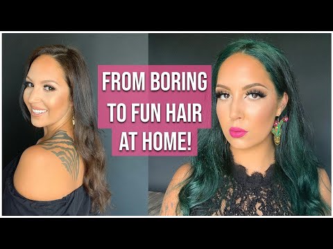 DIY Dark Green Hair At Home! How to dye your hair...