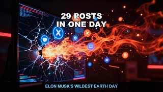Elon Musk Posted 29 Times on April 22nd — What Did He Say?