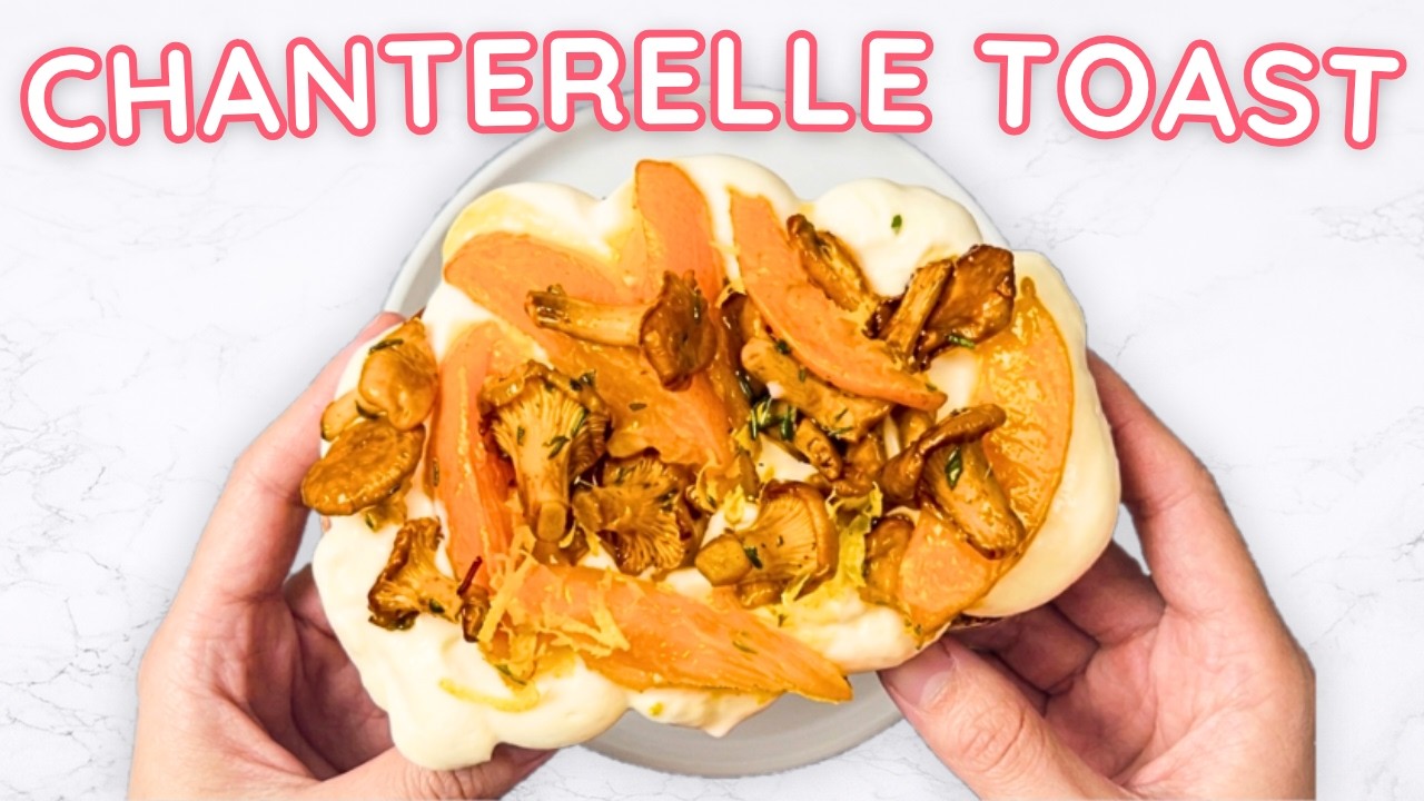 Chanterelle Toast with Whipped Ricotta and Caramelized Apricots video