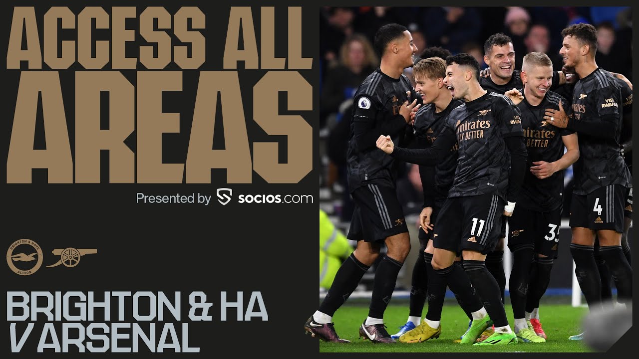 ACCESS ALL AREAS | Brighton & Hove Albion 2-4 Arsenal | All the angles and unseen footage!