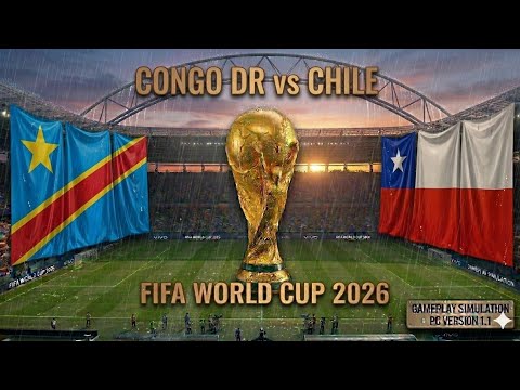 CONGO DR vs CHILE | FIFA World Cup 2026  | Full Match | PES 2021 Realistic Simulation