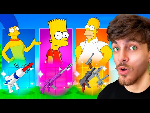 OS *SIMPSONS* ESCOLHEM MEU LOOT NO FORTNITE!