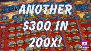 Another $300 in 200X ‼️ #california #lottery #scratchers #shortvideo #scratchofftickets #gambling 