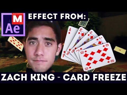 Zach King - Card Freeze + рус субтитры: After Effects Tutorial