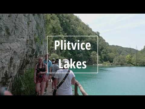🇭🇷  Plitvice Lakes Croatia (HR) 2022 | midday walking tour | VideoMap