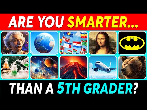 Are You SMARTER Than a 5th Grader? ???????????? | General Knowledge Quiz