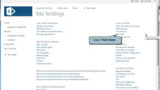 How to Enable Tree View in SharePoint 2013 - SharePoint 2013 Tutorials