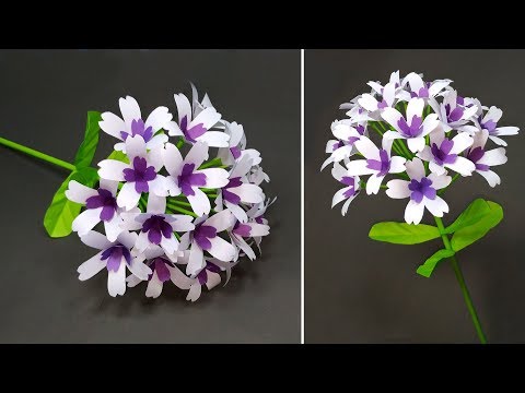 Beautiful Paper Craft Ideas! DIY Handcraft Stick Flower Making Tutorial | Jarine's Crafty Creation