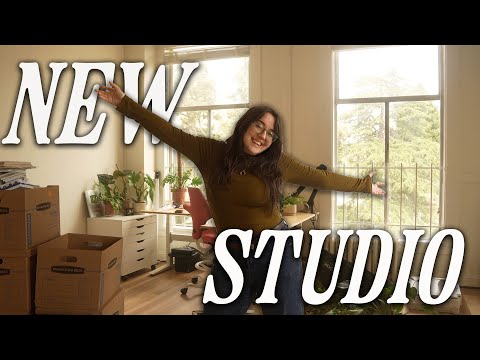 Moving into my NEW ART STUDIO 🌟 How I found it, the application process, + a tour!