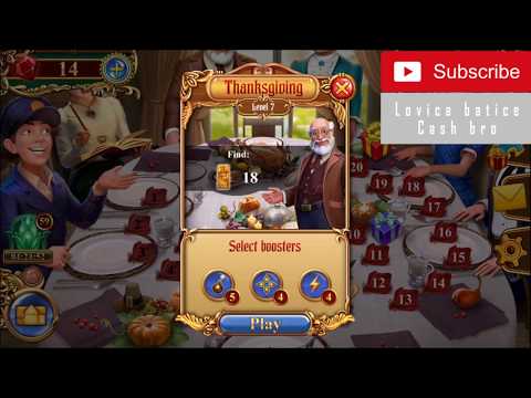 Clockmaker - Match 3 Mystery Game - Thanksgiving - Bonus Level 6 - 10 - Gameplay