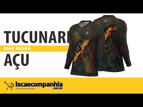 Vídeo Camiseta Mar Negro 30145 Tucunaré Açu FPS 50+