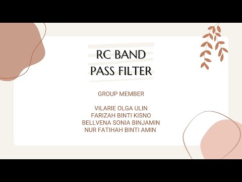 RC Band Pass Filter Video Presentation