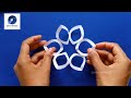 Paper Snowflake ️ Easy Paper Craft DIY Easy Paper Flower Easy Craft Paper Crafts