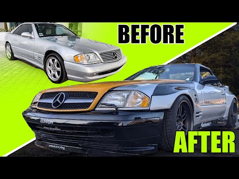 DIY WIDEBODY KIT FULL BUILD (MERCEDES SL500)
