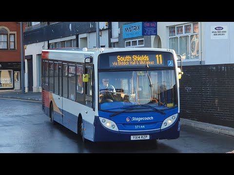 VIA THE TUNNEL: Route 10 | YX14RZP/37144 - Stagecoach North East: ADL E20D/ADL Enviro 200