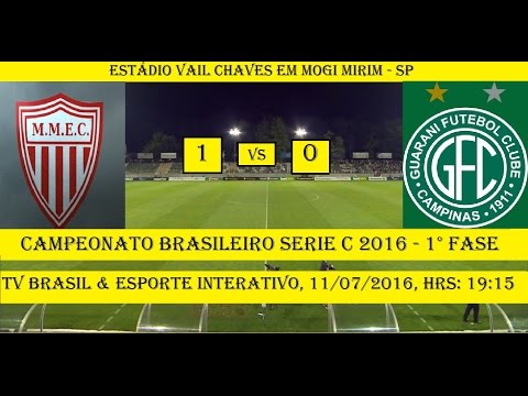 Campeonato Brasileiro Serie C 2016 Mogi Mirim 1 x 0 Guarani