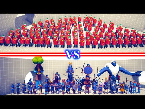PRESENT ELF TEAM vs MELEE TEAM - Totally Accurate Battle Simulator TABS