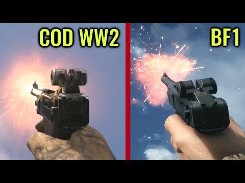 COD WW2 vs Battlefield 1 - Weapon Comparison