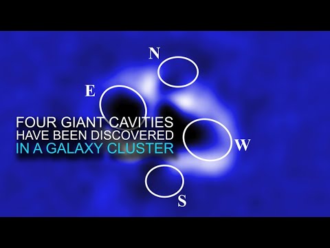 錢卓拉在星系團中心發現四個空腔