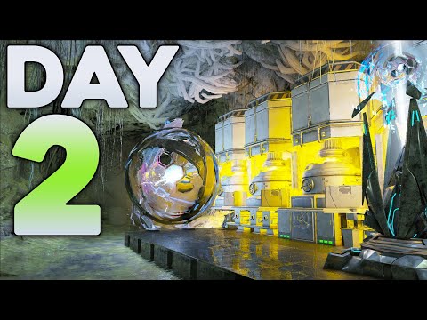Progressing Spider Cave Day 2 and Raiding Caves! - ARK PvP