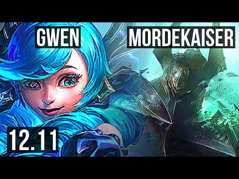GWEN vs MORDE (TOP) | 6 solo kills, 400+ games | KR Master | 12.11